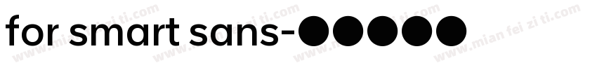 for smart sans字体转换
